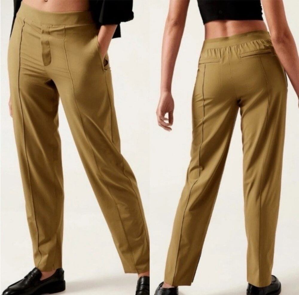 Athleta Women’s Athleta Vienna Slim Pants Tapestry Gold Size 8